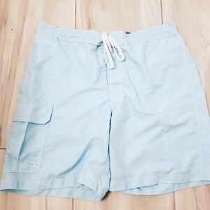 🍉 Merona Light Blue Mens Swim Shorts XL
